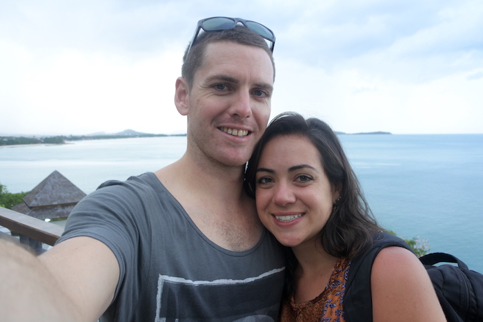 Greg and Ana's first picture in Ko Samui